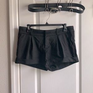 BEBE shorts. Black.lace detail